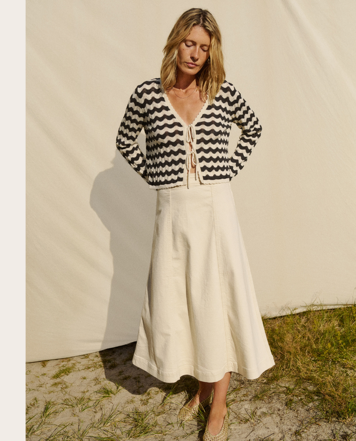 Part Two Rachida White Midi Skirt