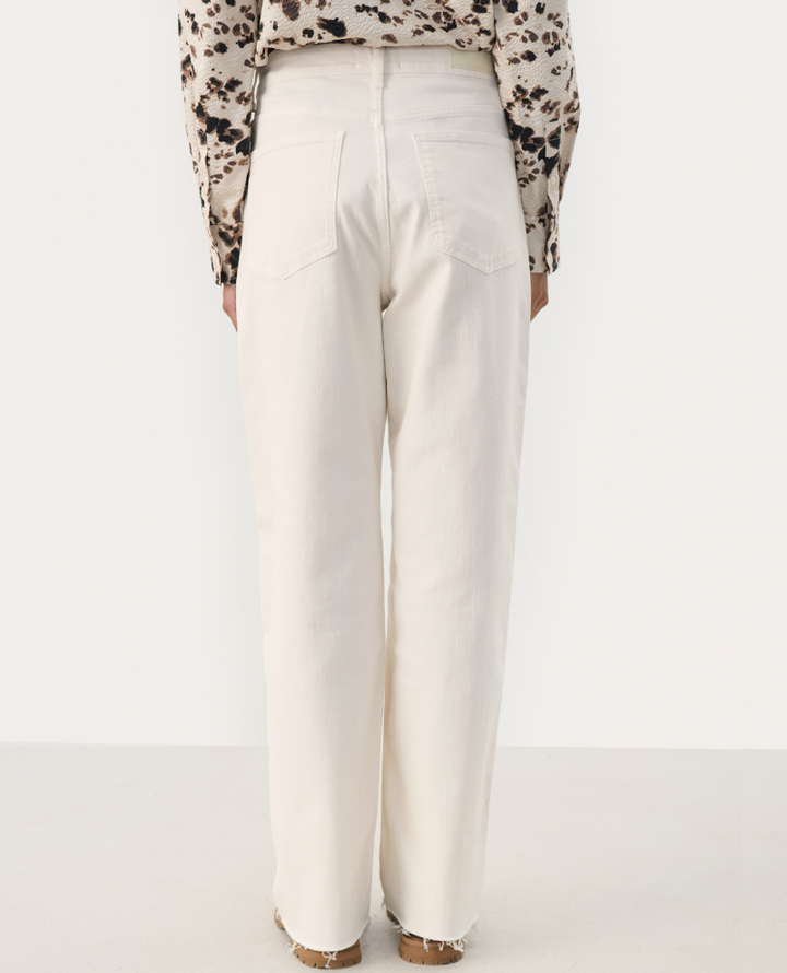 Part Two Simona Cream Wide Leg Jeans