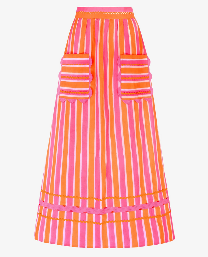 Pink City Prints Puglia Neon Sunset Skirt
