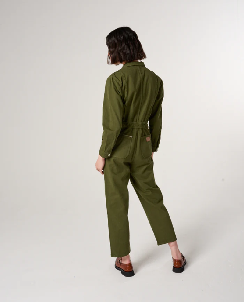 Seventy + Mochi Indie Pine Green Jumpsuit