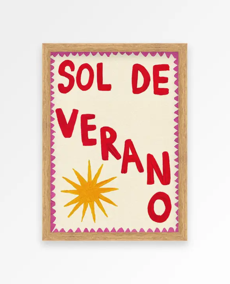 Proper Good Sol De Verano Hand Painted Print