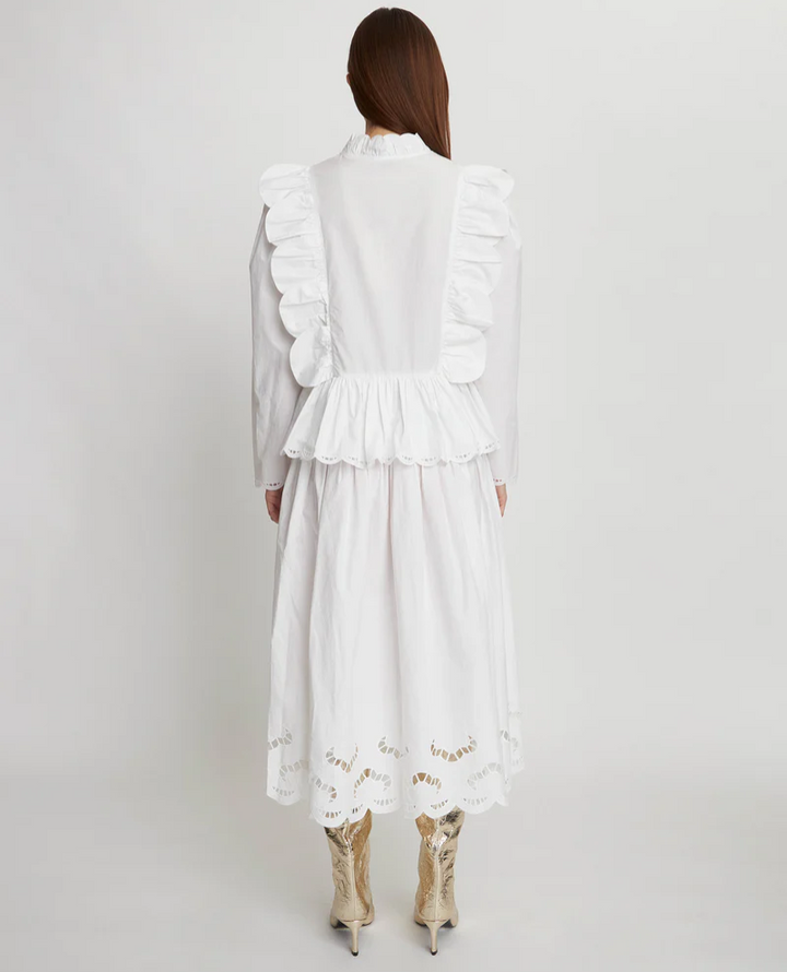 Stella Nova Embroidered Cotton Shirt Dress