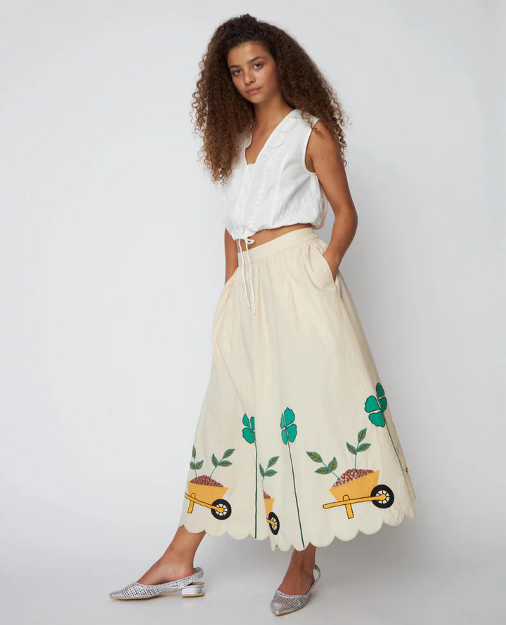 Stella Nova Embroidered Scallop Skirt