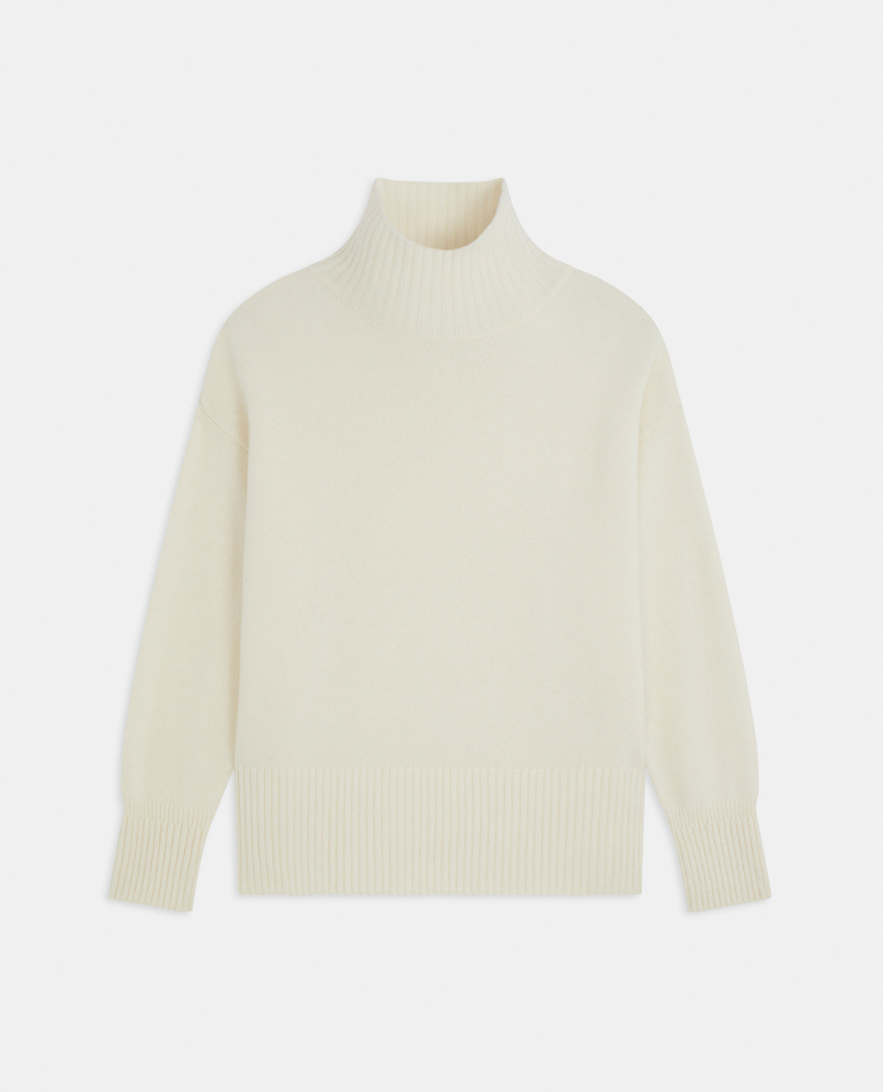 Suncoo Palace White Rollneck Knit