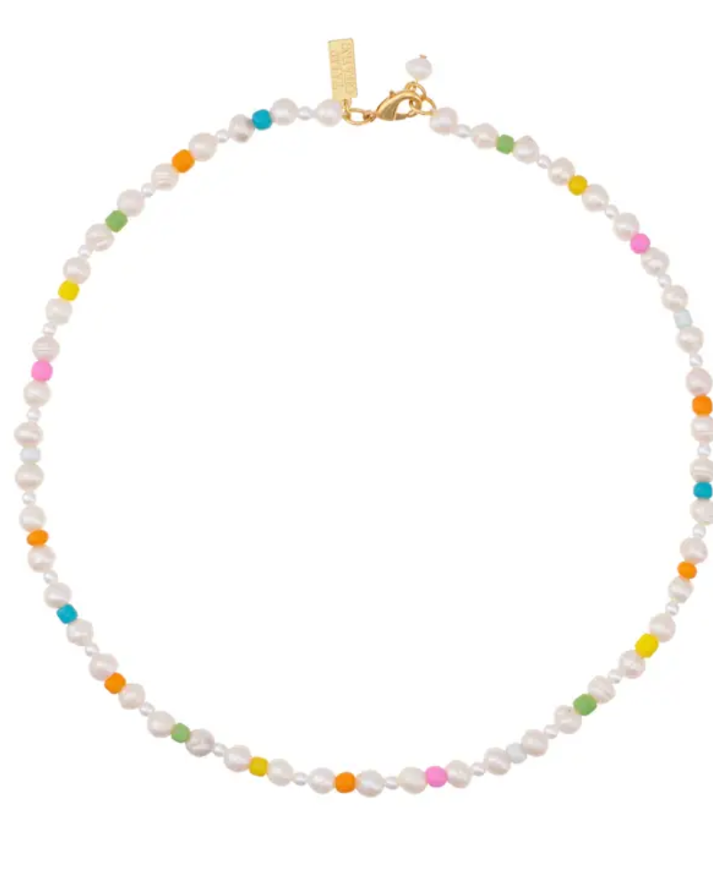 Talis Chains Pearl Rainbow Necklace