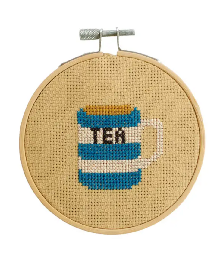 Cotton Clara Cup of Tea Cross Stitch Kit