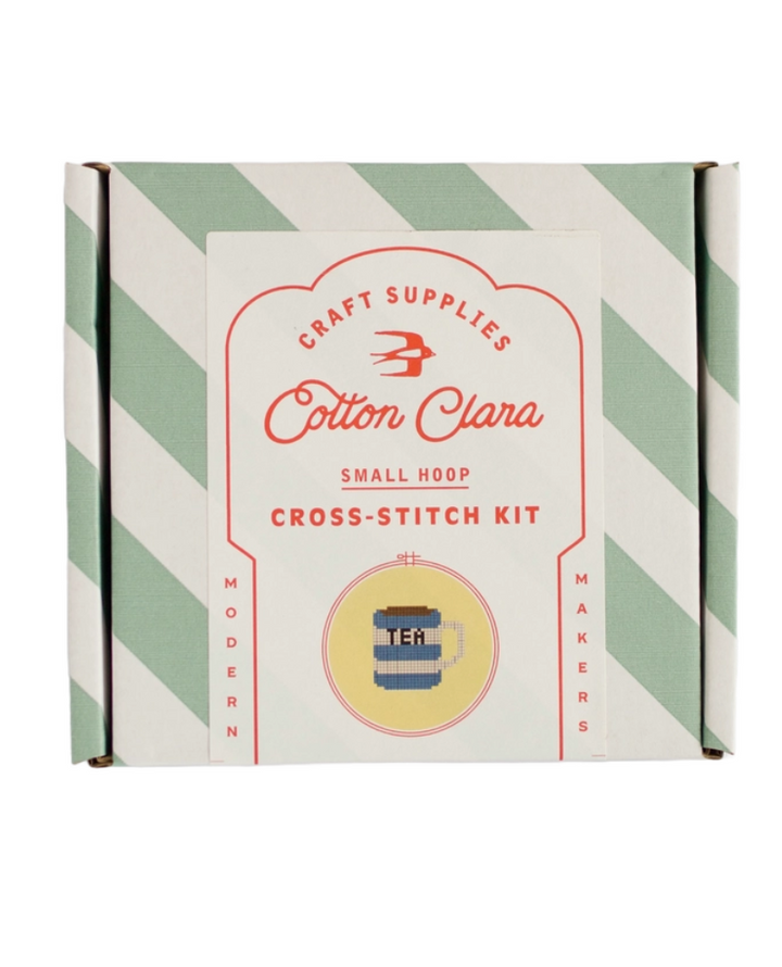 Cotton Clara Cup of Tea Cross Stitch Kit