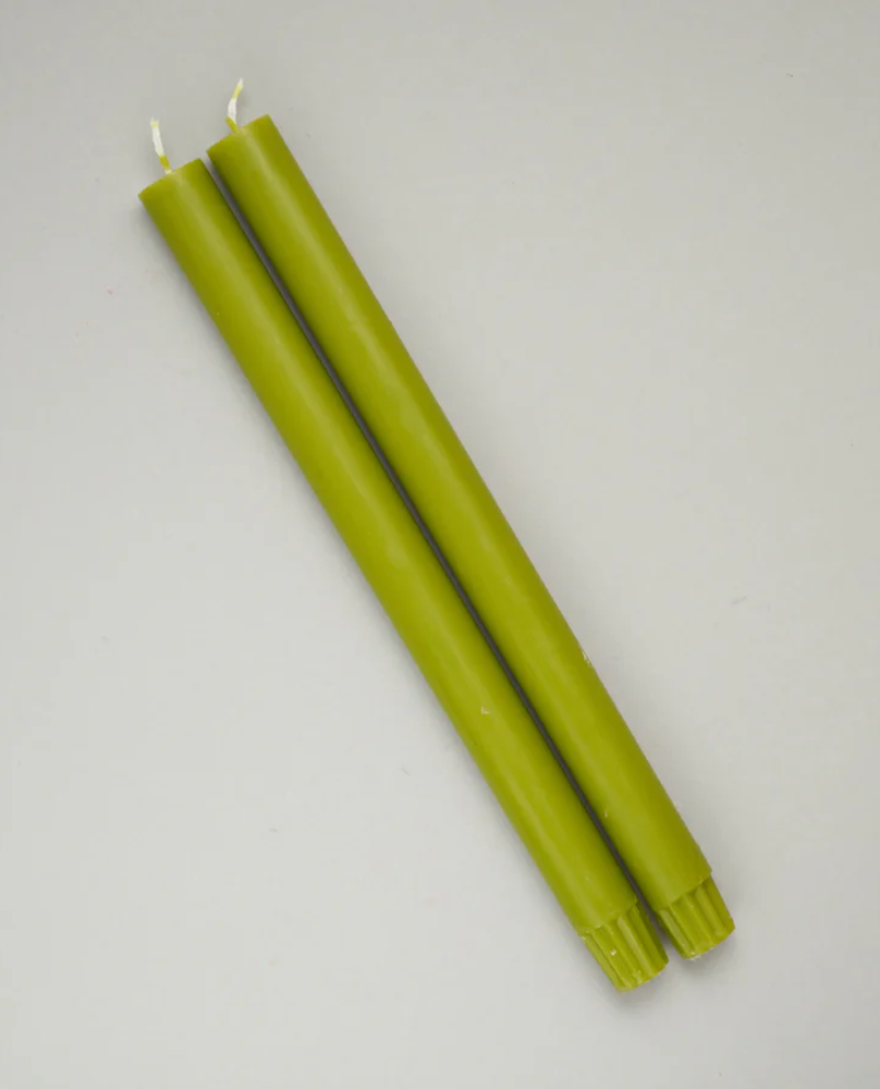 True Grace Leaf Green Dining Candle
