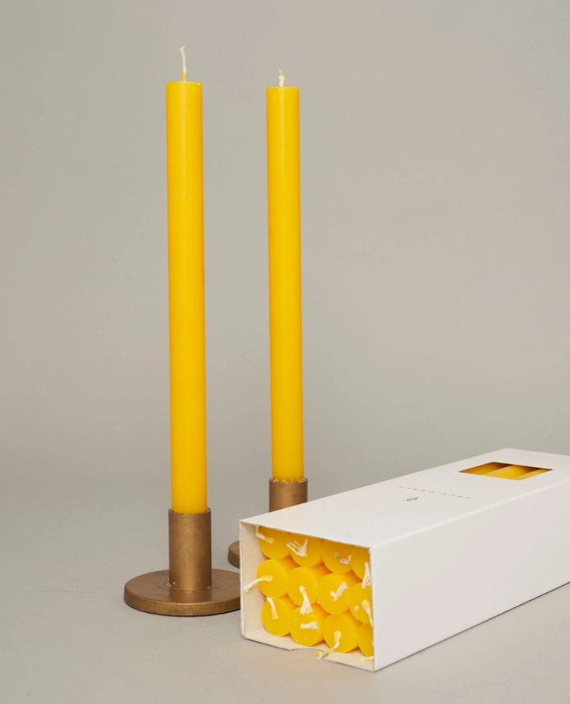 True Grace Yellow Dining Candle