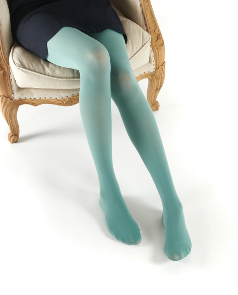 Dub & Drino 50 Denier Duck Egg Tights