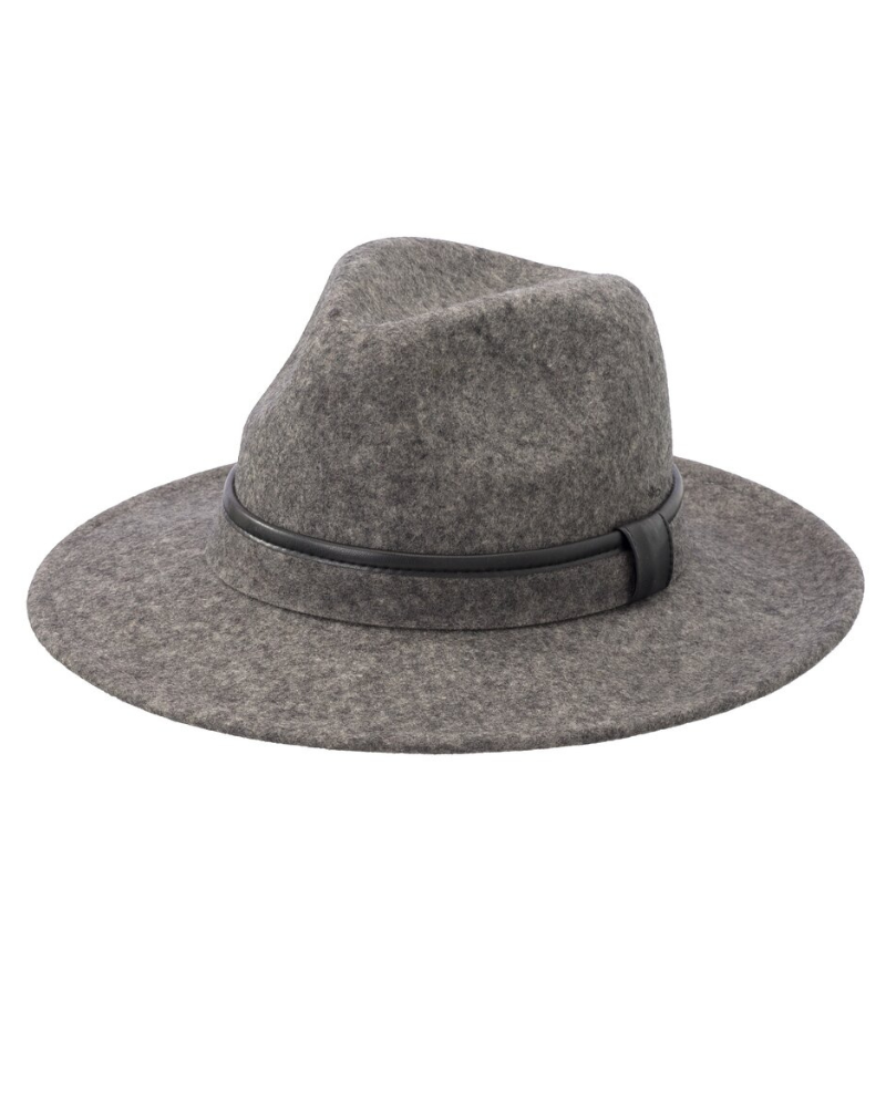 Yaya Anthracite Fedora Hat