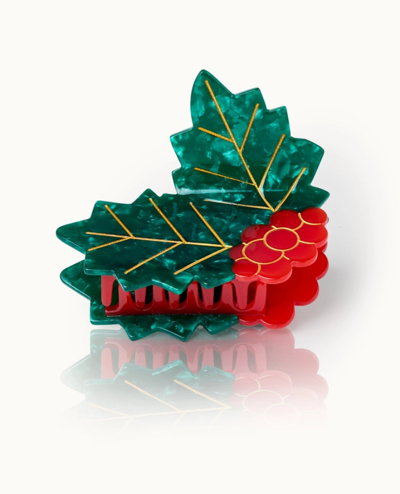 By Vivi Christmas Holly Hair Clip