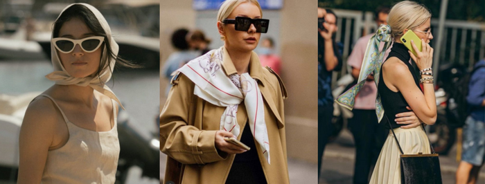 Silk Scarves Street Style