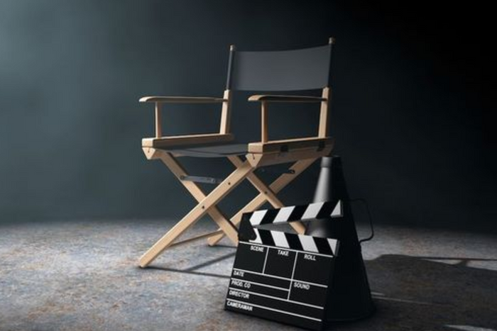Directors Chair on Set