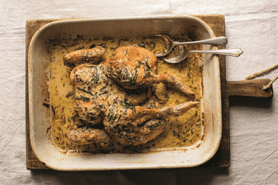 Food - Midweek Suppers : Tarragon Roast Chicken