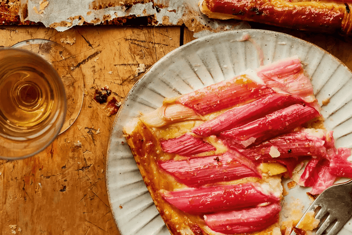 Rhubarb and Custard Tartlets