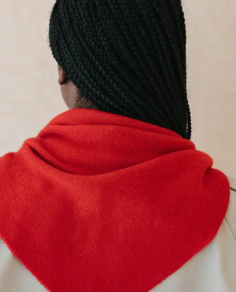 TBCo Merino Red Triangle Scarf