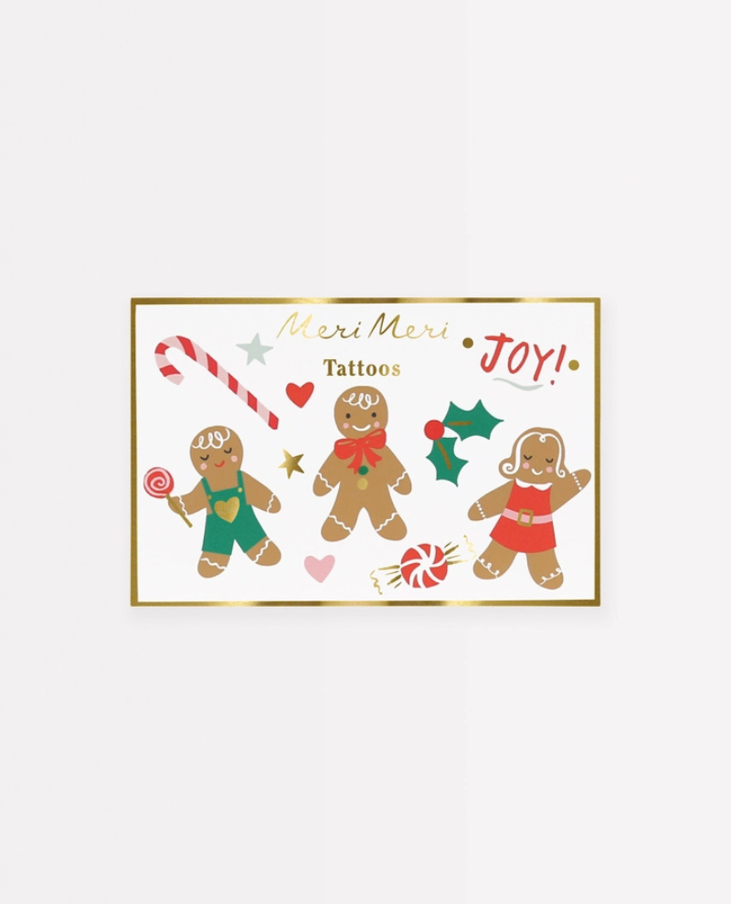 Meri Meri Gingerbread Temporary Tattoos