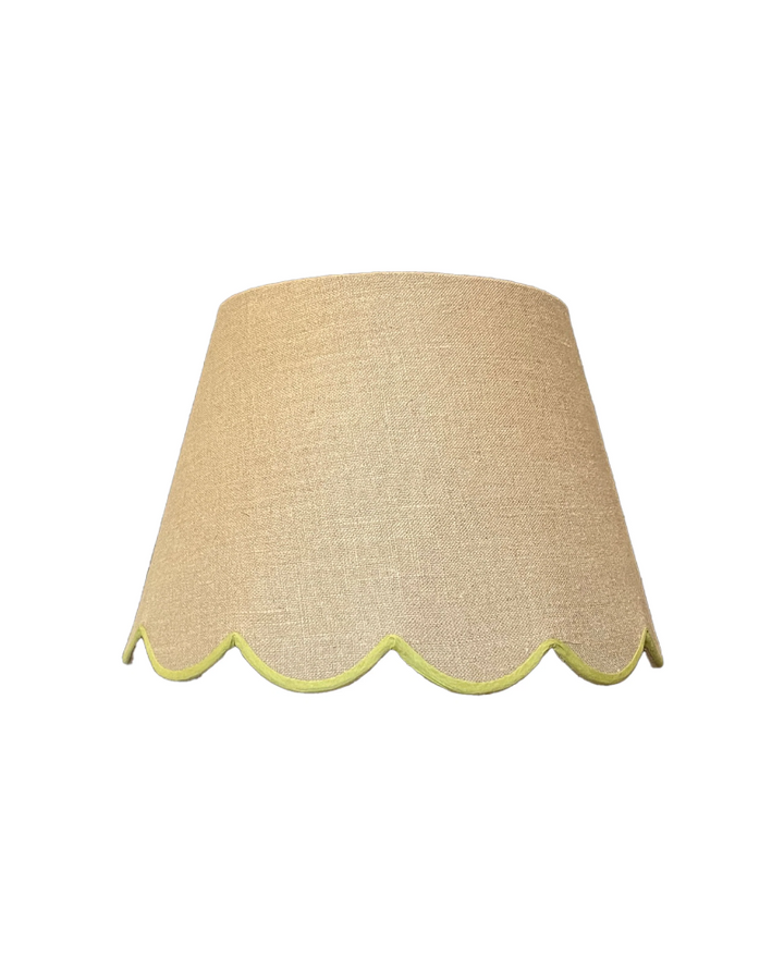 Samarkand Lime Scallop Lampshade