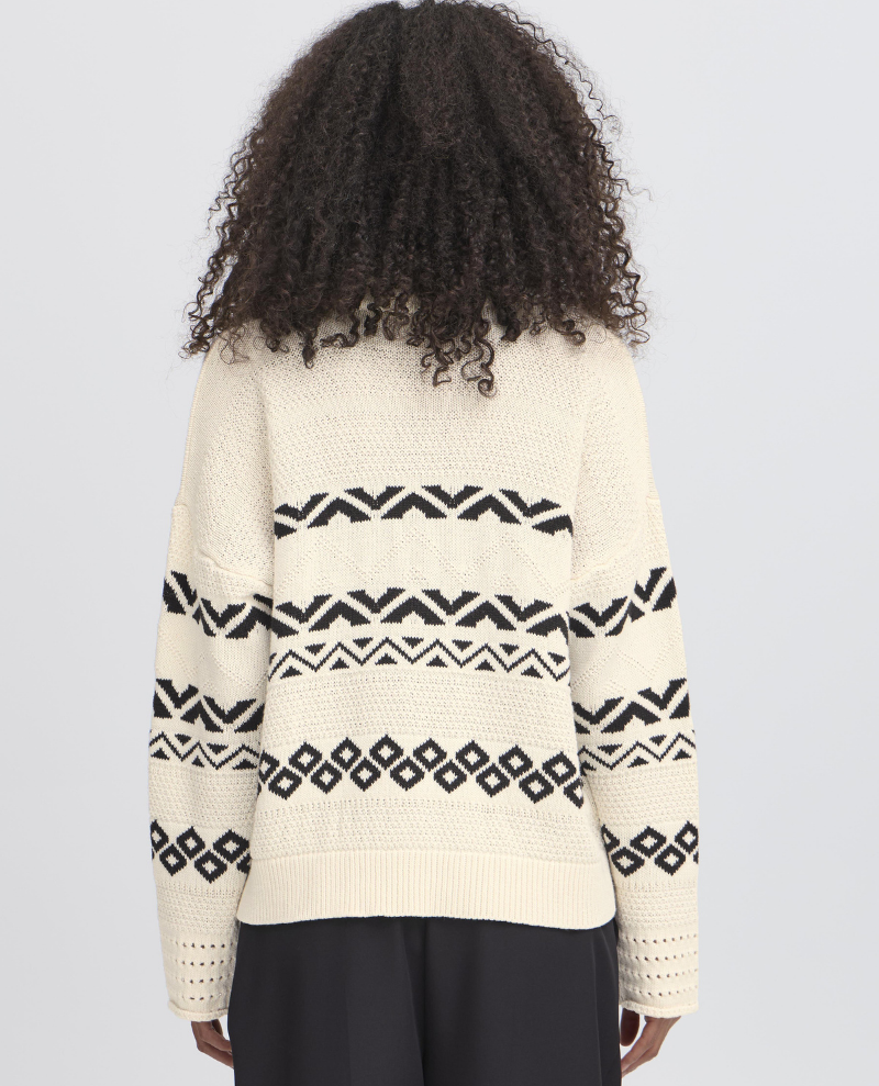 Ichi Barisa Birch Turtle Neck Knit