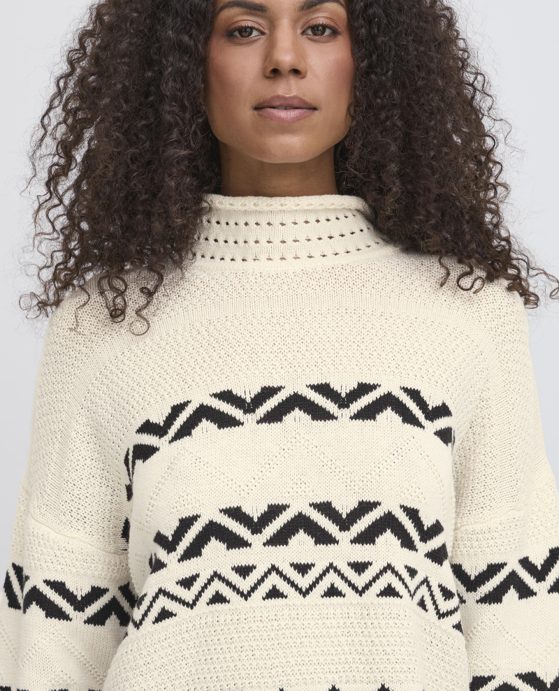 Ichi Barisa Birch Turtle Neck Knit
