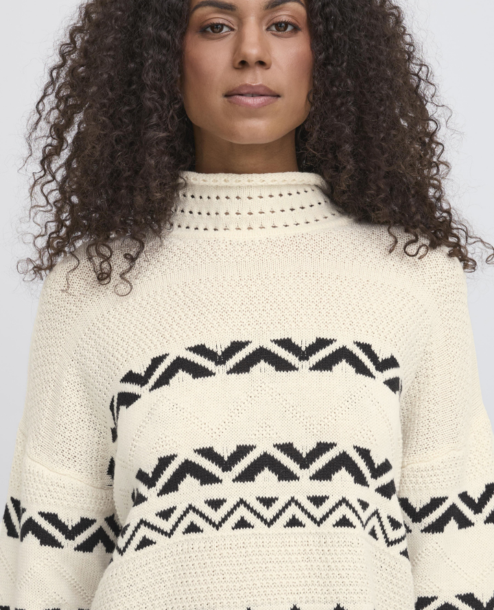 Ichi Barisa Birch Turtle Neck Knit