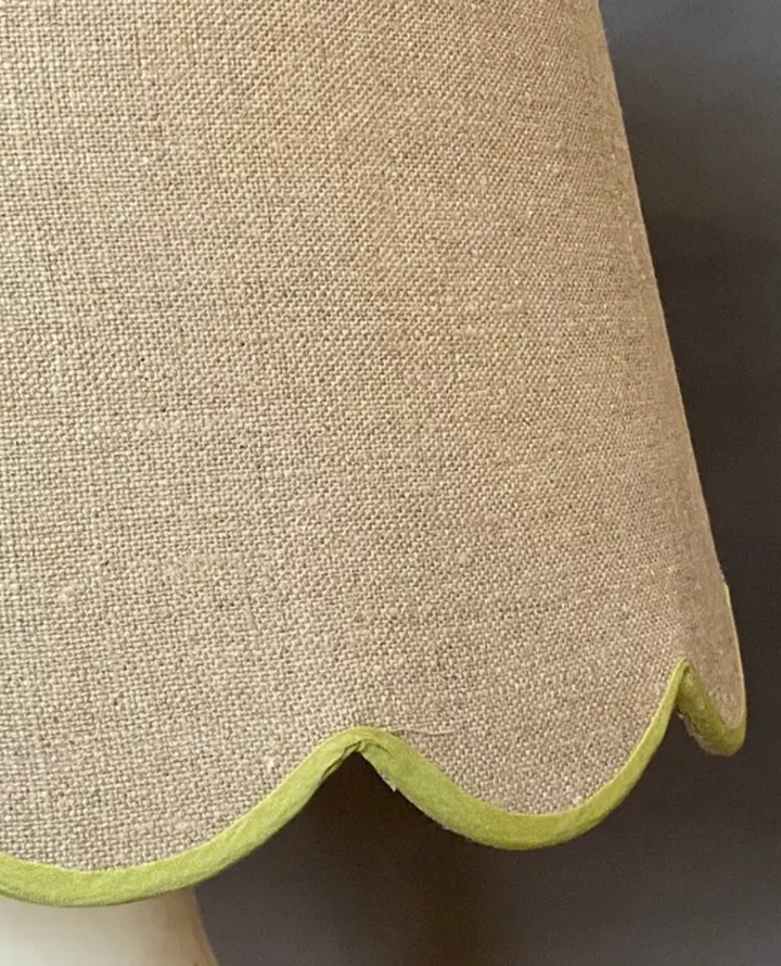 Samarkand Lime Scallop Lampshade