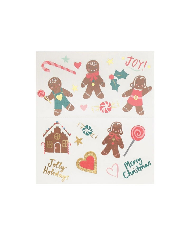 Meri Meri Gingerbread Temporary Tattoos
