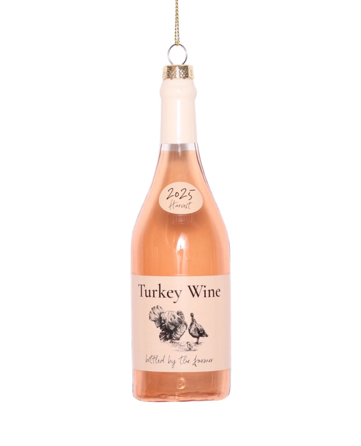 Studio Thie Glass Turkey Wine Decoration