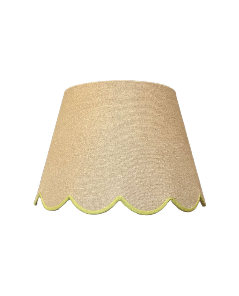 Samarkand Lime Scallop Lampshade