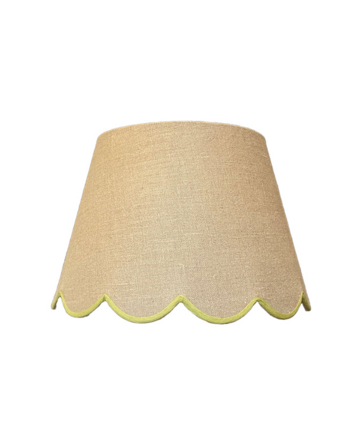 Samarkand Lime Scallop Lampshade
