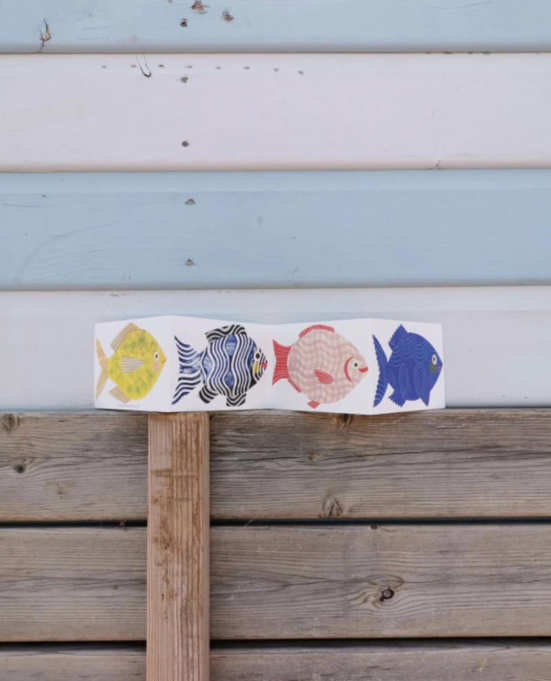 Hadley Fish Concertina Card