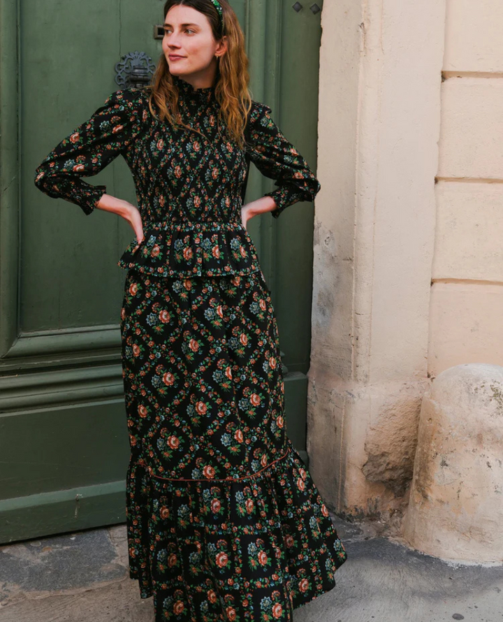 Pink City Prints Mabel Vintage Trellis Skirt