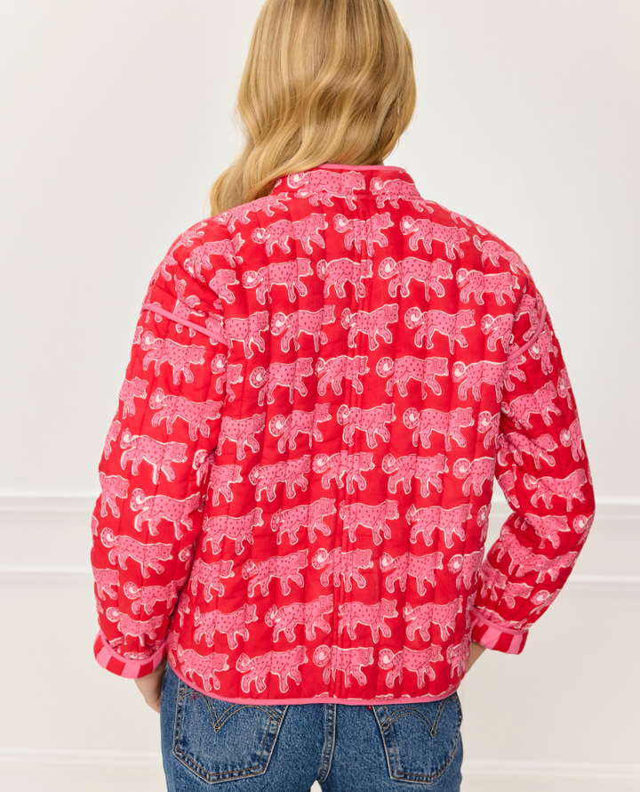 Pink City Prints Penny Pink Leopard Jacket