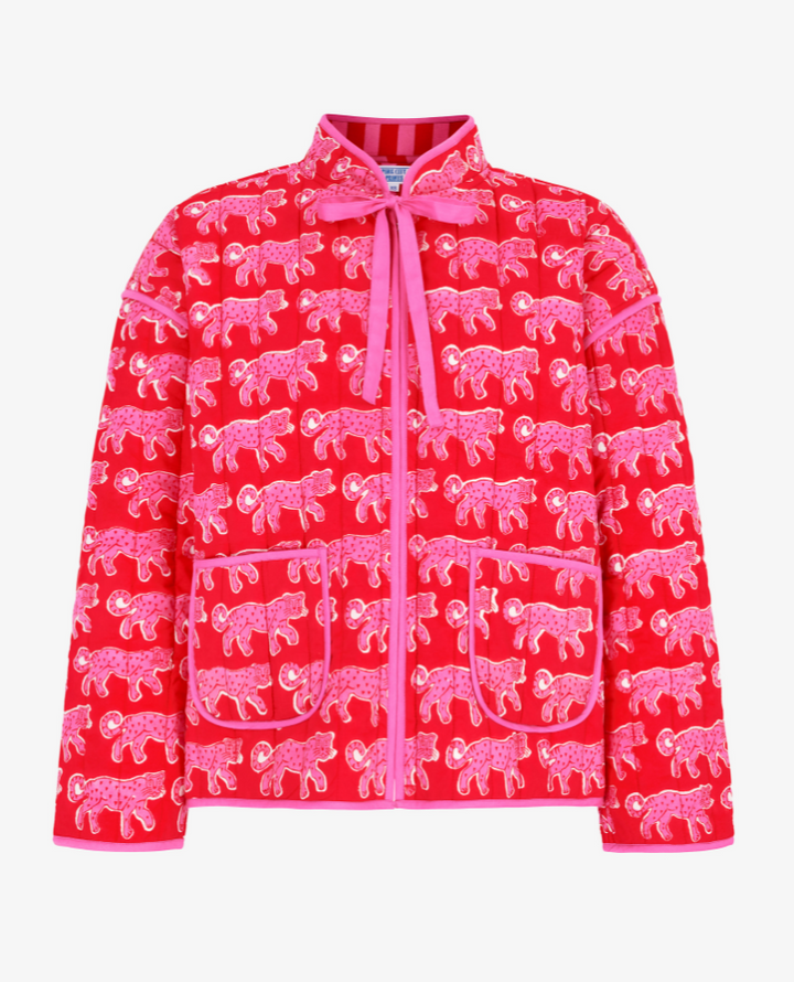 Pink City Prints Penny Pink Leopard Jacket