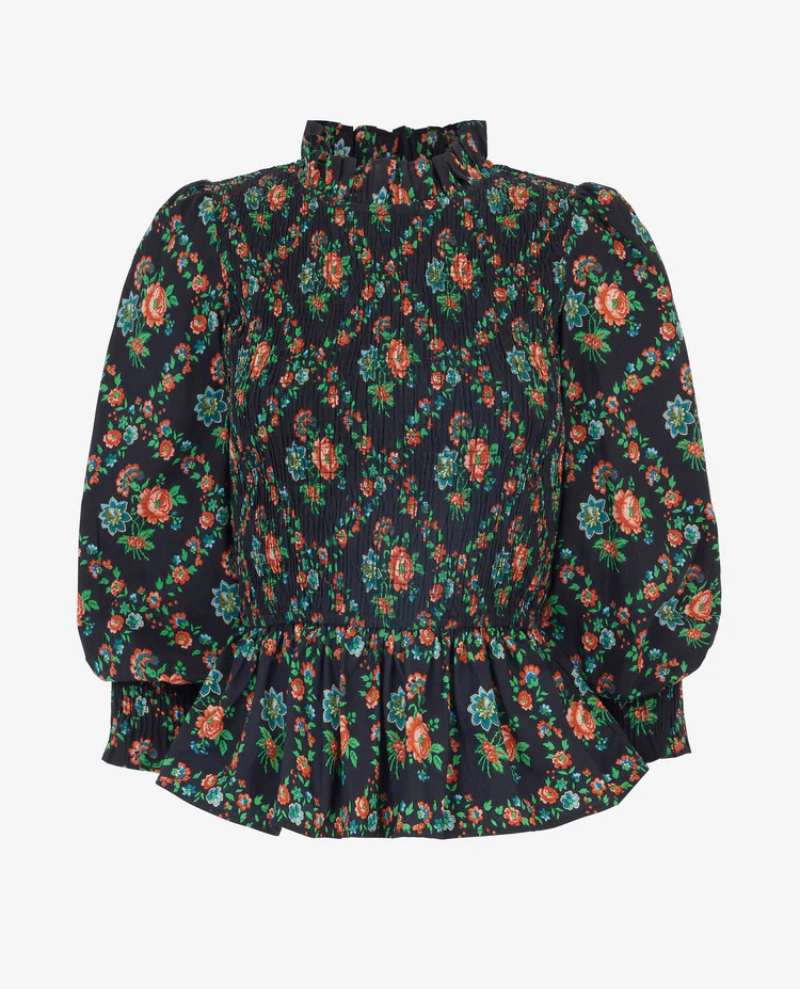 Pink City Prints Isabel Vintage Trellis Blouse