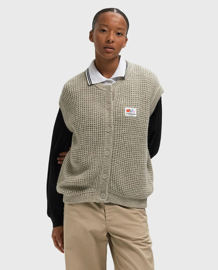 American Vintage Crashway Fog Sleeveless Cardigan