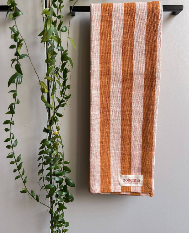 Bohemia Design Pink City Stripe Tea Towel