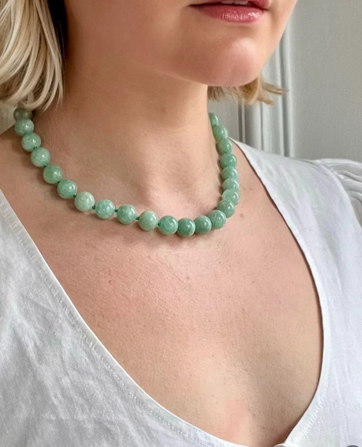 Second Stories Jade Green Necklace