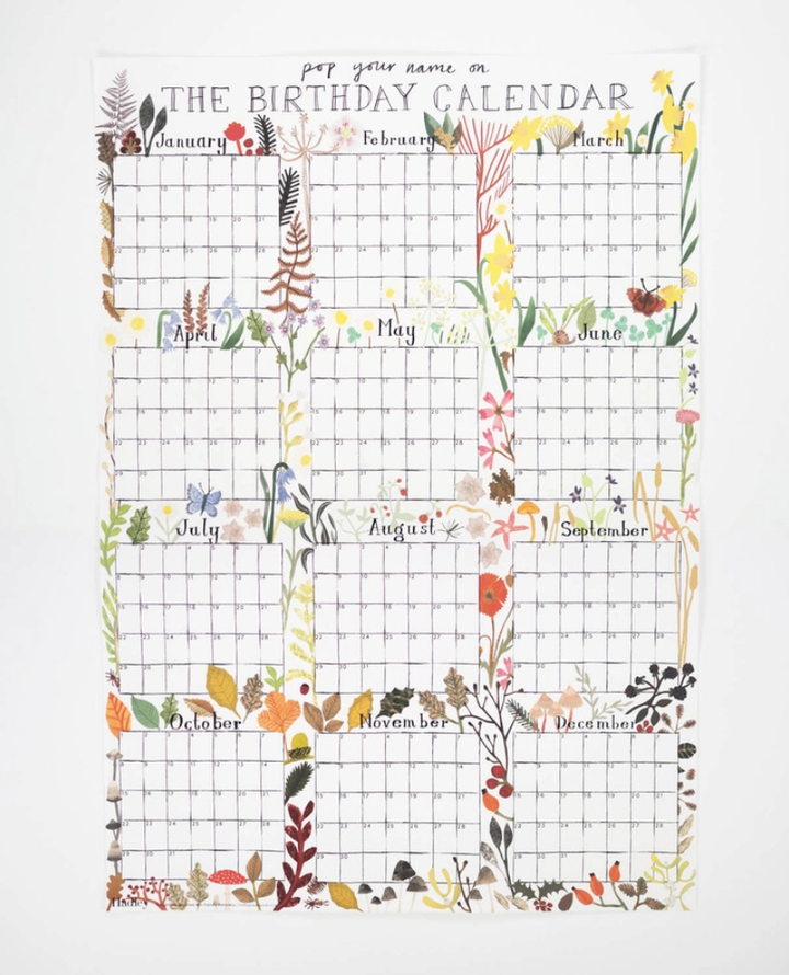 Hadley Birthday Calendar