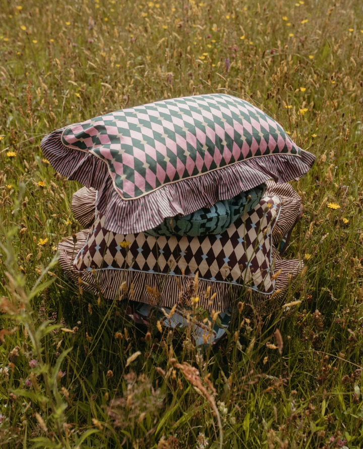 TBCo Camel Harlequin Cushion Cover Popup