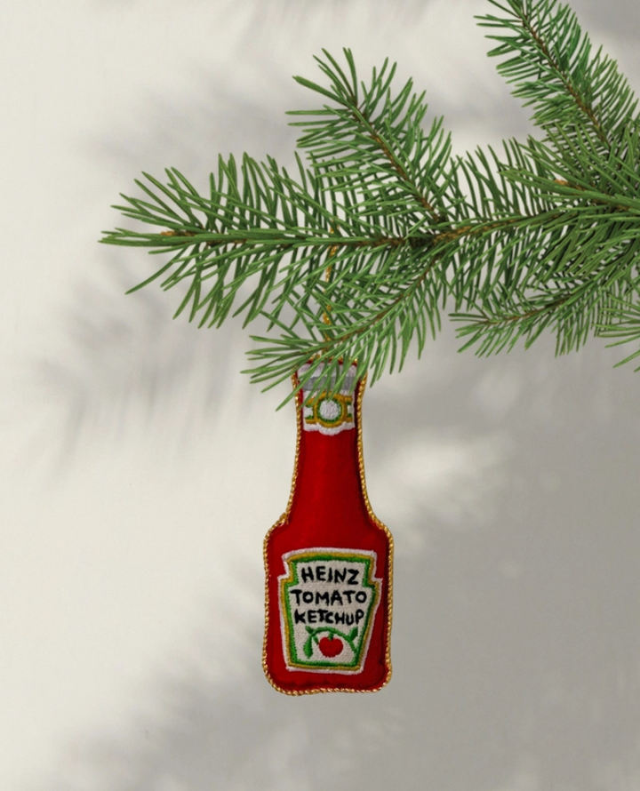 Studio Thie Embroidered Ketchup Decoration