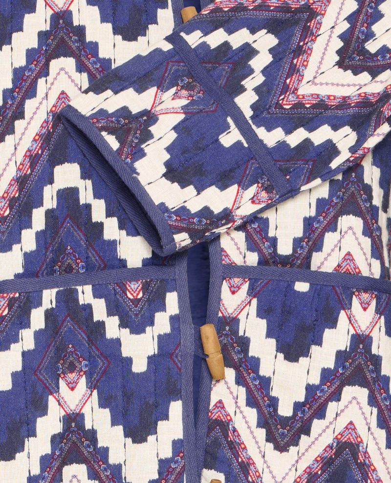 Ichi Fravoni Graphic Blue Jacket