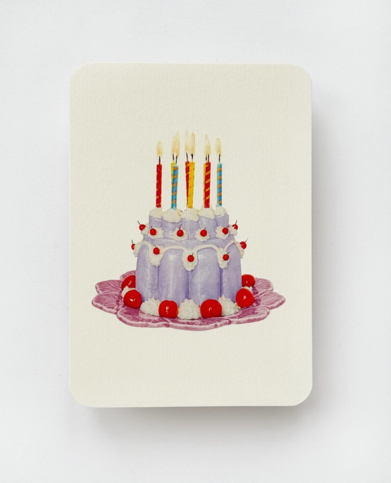 Canonbury Press Lavender Cake Greeting Card