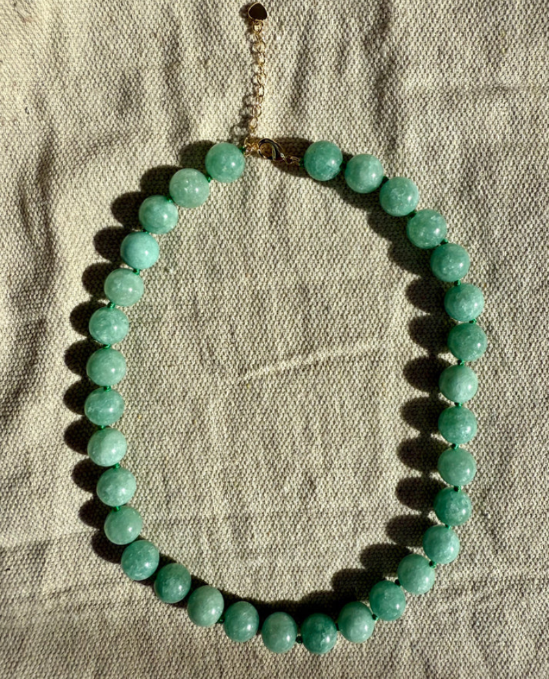 Second Stories Jade Green Necklace