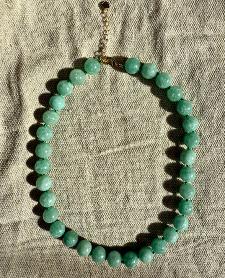 Second Stories Jade Green Necklace