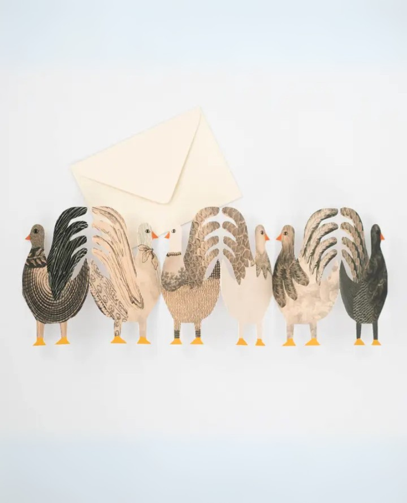 Hadley Chickens Concertina Card