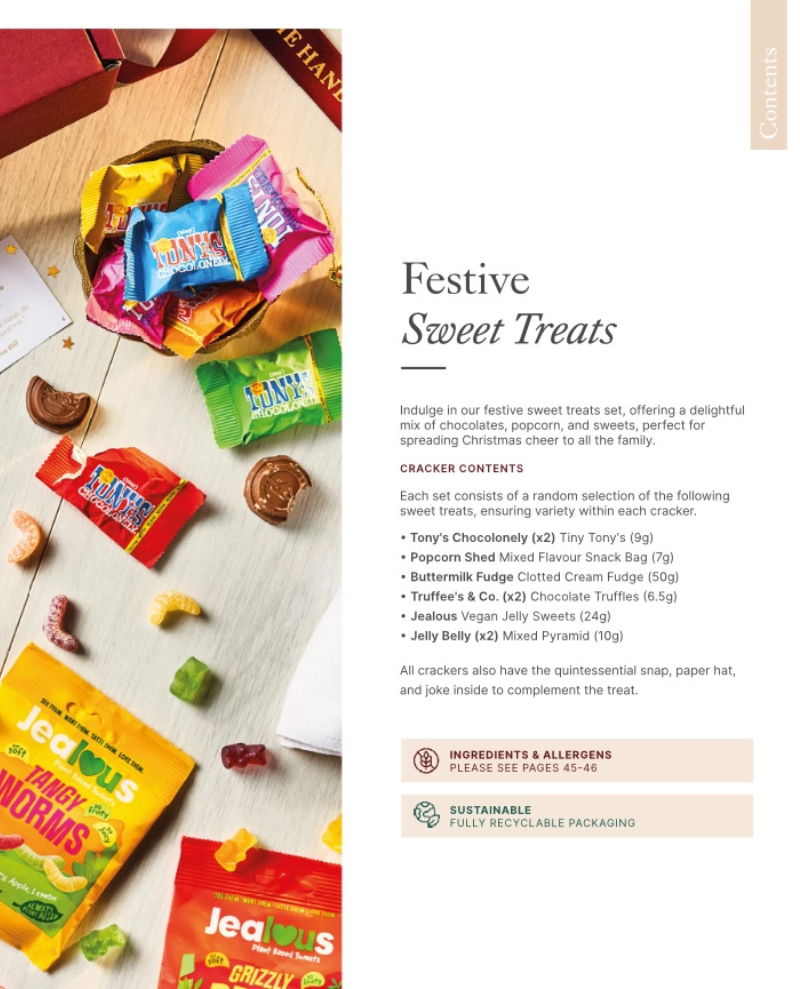 Handmade Christmas Co. Merry & Bright Sweets Crackers