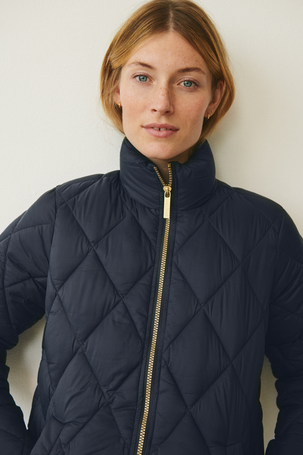 Part Two Ollias Navy Quilted Jacket