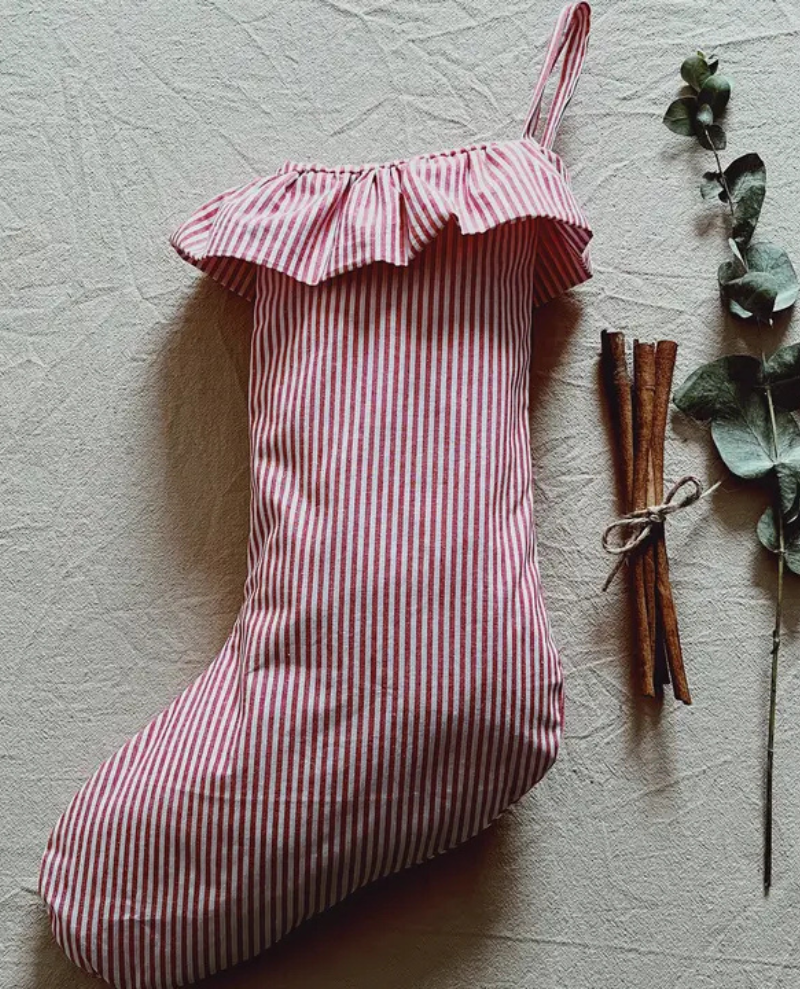 Walker Home Red Stripe Stocking